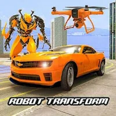 Скачать Drone Robot Car Transform Robot Transforming games (Взлом Много денег) версия 2.9 на Андроид