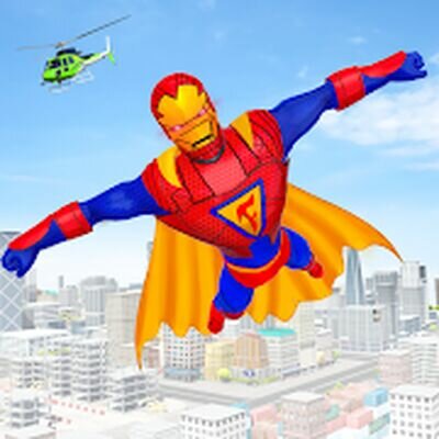Скачать Flying Superhero Robot Games (Взлом Много денег) версия 7.7 на Андроид
