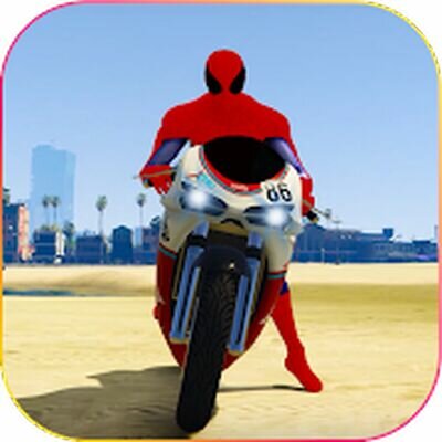 Скачать Superhero Tricky Bike Stunt GT Racing (Взлом Разблокировано все) версия 1.19 на Андроид