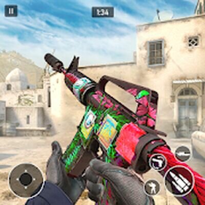Скачать Counter Strike - Shooting Game (Взлом Много монет) версия 1.2.5 на Андроид