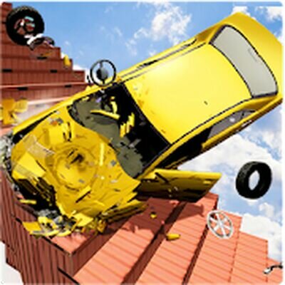 Скачать Beam Drive Crash Death Stair Car Crash Accidents (Взлом Много денег) версия 1.6 на Андроид