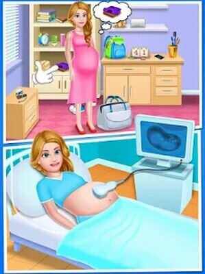 Скачать Душ для мамы и новорожденного - игра для няни (Взлом Много денег) версия 32.0 на Андроид