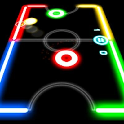Скачать Glow Hockey (Взлом Много монет) версия 1.4.0 на Андроид