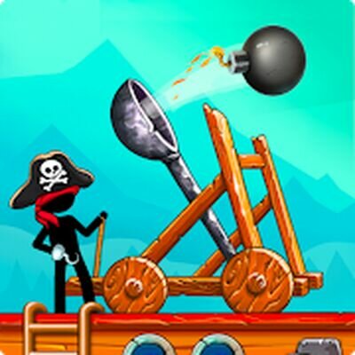 Скачать Катапульта: Защита Башни Стикмена・Корабли Пиратов (Взлом Разблокировано все) версия 1.3.5 на Андроид