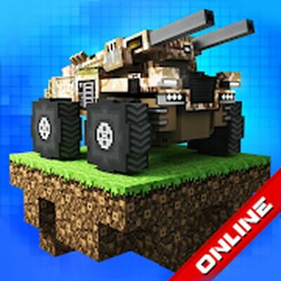 Скачать Blocky Cars: танки онлайн пвп (Взлом Много монет) версия 7.7.2 на Андроид