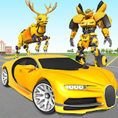 Скачать Deer robot car game - робот-трансформер игры (Взлом Разблокировано все) версия 1.0.7 на Андроид