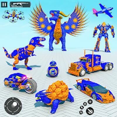 Скачать Dino Robot Car Transform Games (Взлом Разблокировано все) версия Зависит от устройства на Андроид