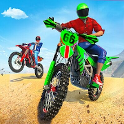 Скачать Moto Bike Racing Stunts Game (Взлом Много денег) версия 14.9 на Андроид