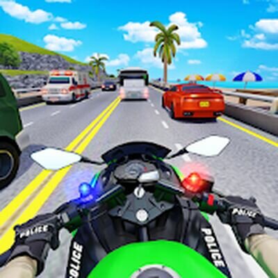 Скачать Moto Bike Highway Rider Racing (Взлом Много монет) версия 71 на Андроид