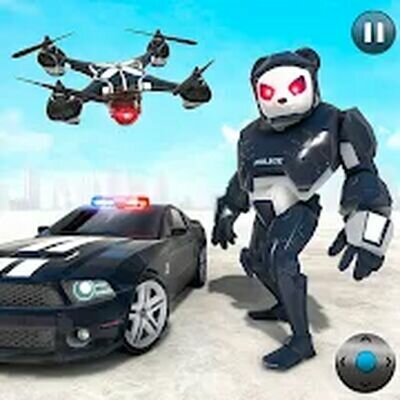 Скачать Panda Robot Car: Robot Games (Взлом Разблокировано все) версия 3.9 на Андроид