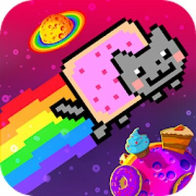 Скачать Nyan Cat: The Space Journey (Взлом Много монет) версия 1.05 на Андроид