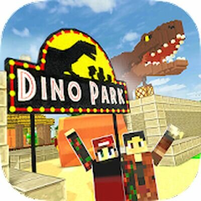 Скачать Тематический Дино Парк Крафт: Парк Динозавров (Взлом Много денег) версия Зависит от устройства на Андроид