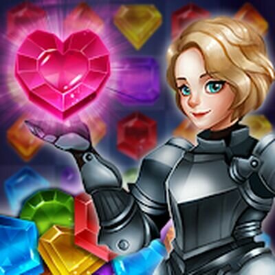 Скачать Magical Jewels of Kingdom Knights: три в ряд (Взлом Много монет) версия 2.1.0 на Андроид