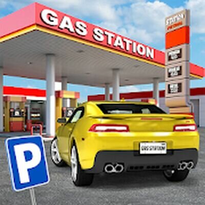 Скачать Gas Station: Car Parking Sim (Взлом Много денег) версия 2.5 на Андроид