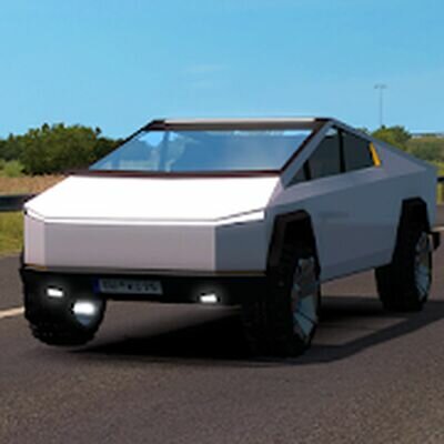 Скачать CyberTruck Electric Car Driving Simulator 2020 (Взлом Много монет) версия 1.0.3 на Андроид