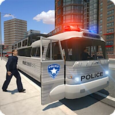 Скачать Police bus prison transport 3D (Взлом Много монет) версия 1.8 на Андроид