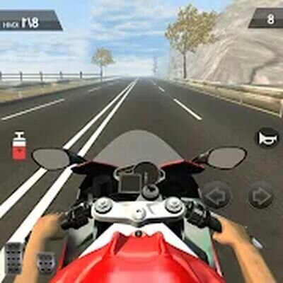 Скачать Traffic Speed Moto Rider 3D (Взлом Много монет) версия 2.0.1 на Андроид