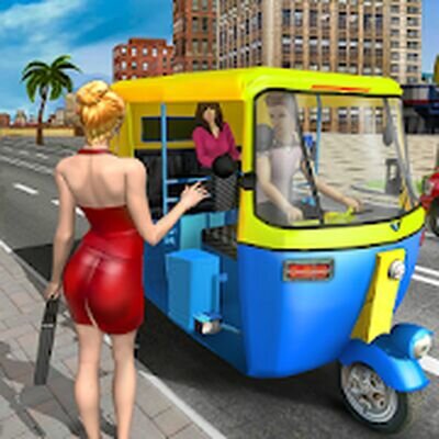 Скачать Modern Rickshaw Driving Simulator - New Games 3D (Взлом Много монет) версия 1.9.0 на Андроид
