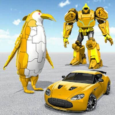 Скачать Пингвин робот трансформация автомобиля-робот атака (Взлом Много монет) версия 1.9 на Андроид