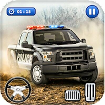 Скачать Police Car Racing Car Shooting (Взлом Много монет) версия 1.2 на Андроид
