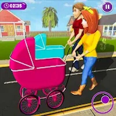 Скачать Virtual Mother New Baby Twins Family Simulator (Взлом Много монет) версия 2.2.2 на Андроид