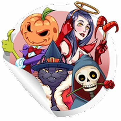 Скачать Stickers for WA - Halloween (Разблокированная) версия 1.0 на Андроид