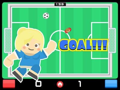 Скачать Спорт игра для двоих человек - сумо теннис футбол (Взлом Много монет) версия 1.1.5 на Андроид